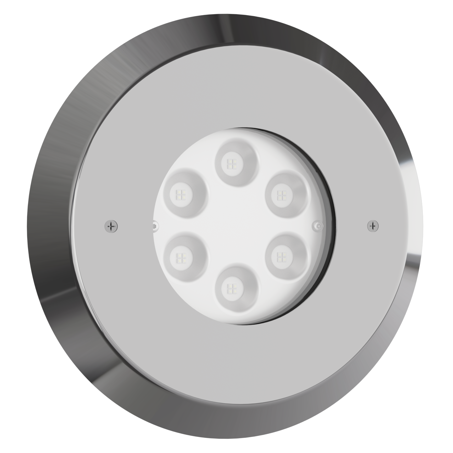 Teclumen ProSpot 900 LED underwater pool light with RGBW color mixing and stainless steel 316L housing